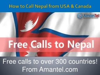 How to make free calls to Nepal from USA