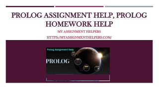 Prolog Assignment Help, myassignmenthelpers