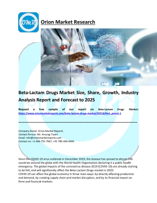 Beta-Lactam Drugs Market