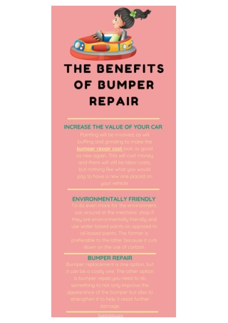 The Benefits Of Bumper Repair