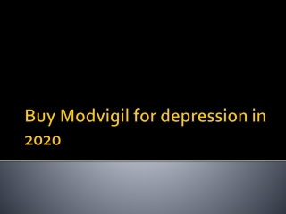 Buy Modvigil for depression in 2020