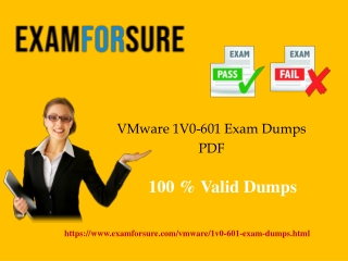 Valid 1V0-601 dumps a real questions for VMware exam success