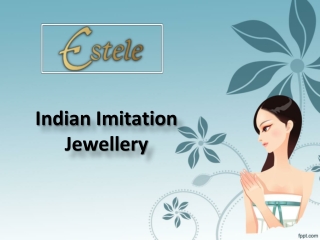 Buy Indian Imitation Jewellery Online at Best Prices -  Estele.co