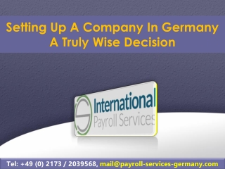 Setting Up A Company In Germany A Truly Wise Decision