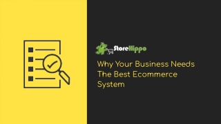 Why Your Business Needs The Best Ecommerce System