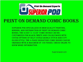 Superiorpod.com - Print on Demand Comic Books