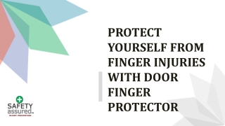 Protect yourself from finger injuries with door finger protector