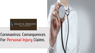 Coronavirus: Consequences For Personal Injury Claims