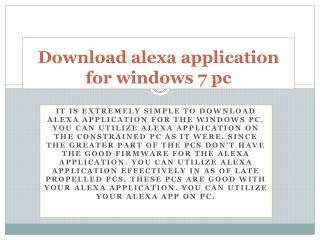 download alexa app for windows