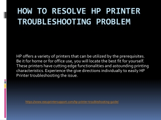 How To Resolve Hp Printer Troubleshooting Issue