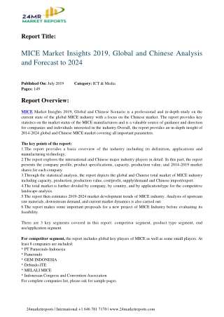 MICE Market Insights 2019