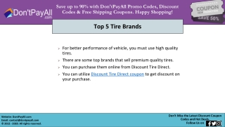 Top 5 Tire Brands