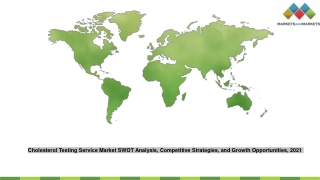 Cholesterol Testing Service Market SWOT Analysis, Competitive Strategies, and Growth Opportunities, 2021