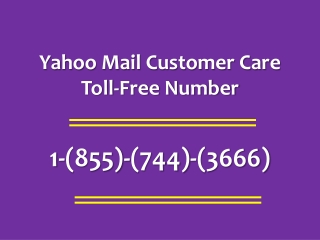 Yahoo mail Customer Care Toll-Free Number 1855-(744)-3666 Get help