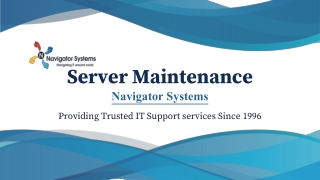 Server maintenance