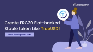 Create ERC20 Fiat-backed Stable token Like TrueUSD!