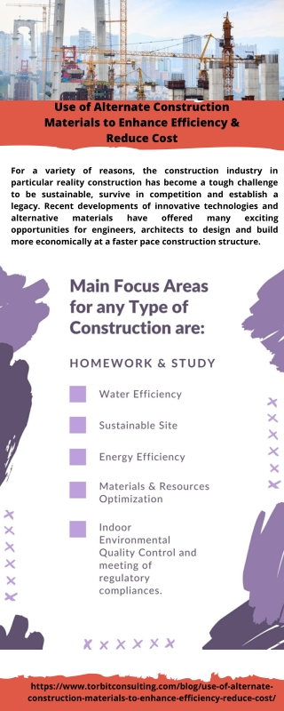 Use of Alternate Construction Materials to Enhance Efficiency & Reduce Cost