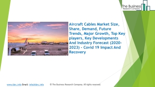 Aircraft Cables Market, Industry Trends, Revenue Growth, Key Players Till 2023