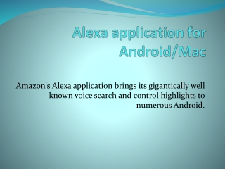 Alexa app for Mac - PPT