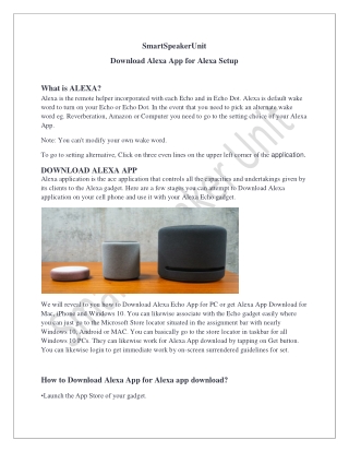 Download alexa app for echo