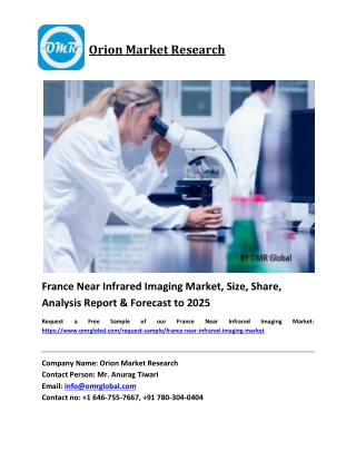 France Near Infrared Imaging Market Size, Share and Forecast 2019-2025