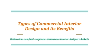 Commercial Interior Designers in Kolkata