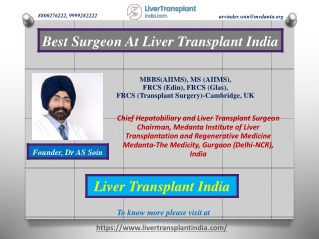 Best Surgeon At Liver Transplant India