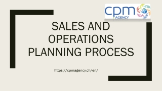 Sales And Operations Planning Process - CPM Agency