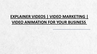 Video Animation For Your Business | Pithplay