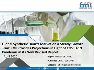 Global Synthetic Quartz Market Projected to Witness a Measurable Downturn; COVID-19 Outbreak Remains a Threat to Growth