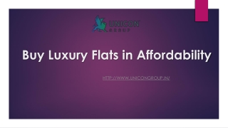 Luxury Flats in Affordability
