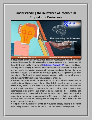 Understanding the Relevance of Intellectual Property for Businesses