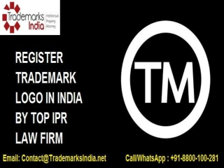 Register Trademark Logo in India By Top IPR Law Firm
