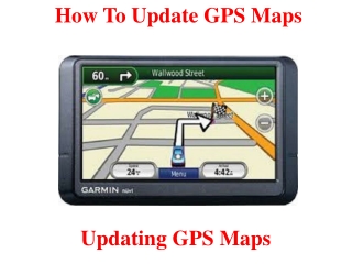 How to Update GPS Maps