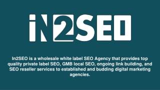 Wholesale SEO - In2SEO