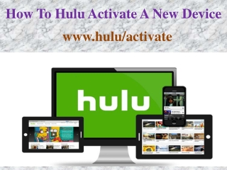 How to hulu activate a new device