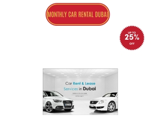 Monthly car rental dubai