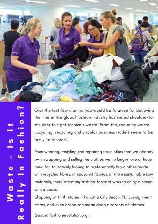 Waste – Is It Really In Fashion?
