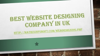 Best website designing company in UK