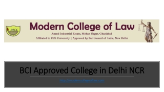 BCI Approved College in Delhi NCR