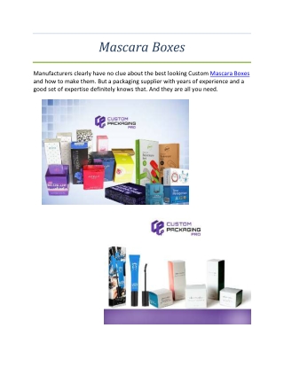 Mascara Boxes