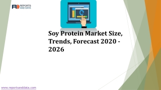 Soy Protein Market By Reports And Data