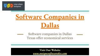 Software Companies in Dallas