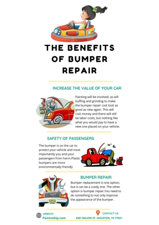 Three Reasons to Choose Plastic Bumper Repair