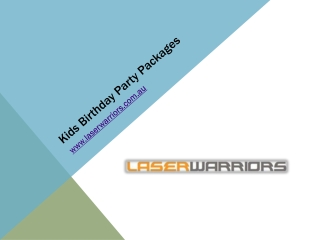 Kids Birthday Party Packages - www.laserwarriors.com.au