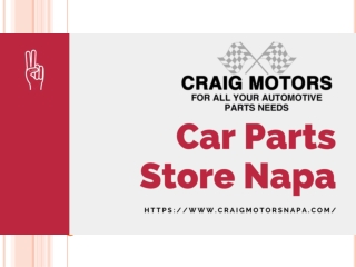 Car parts store Napa