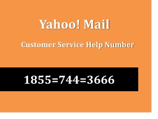 Yahoo Mail Phone Number 1855-744-3666