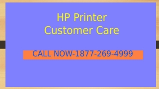 1877-269-4999 ☎☎ | HP Printer Customer Care
