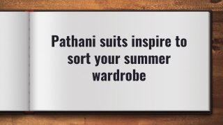 Pathani suits inspiration for summer wardrobe