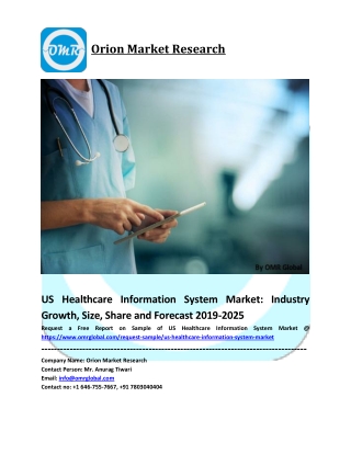 US Healthcare Information System Market Trends, Size, Competitive Analysis and Forecast - 2019-2025